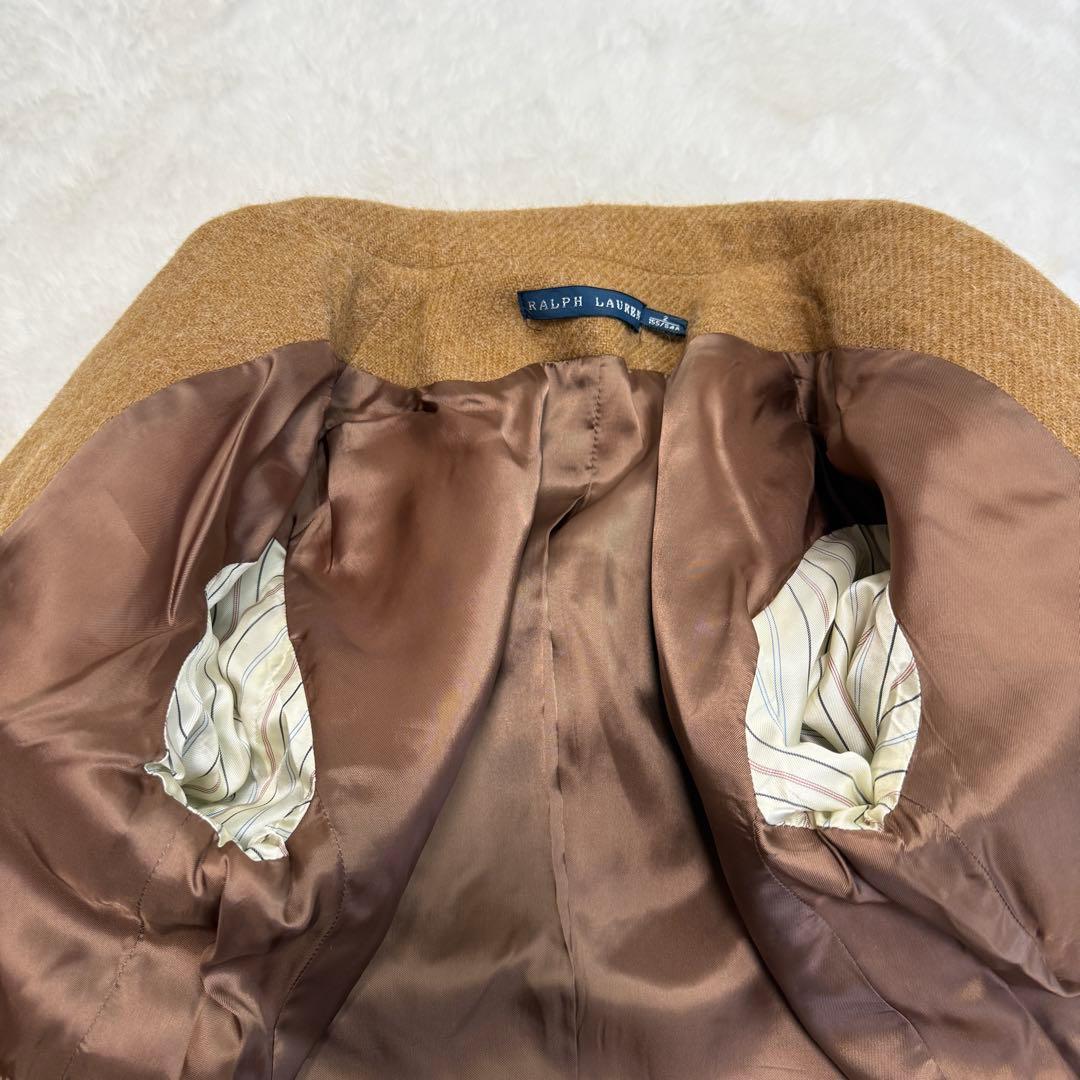【極美品】　ラルフローレン　ジャケット　アルパカ混　1B キャメル　M