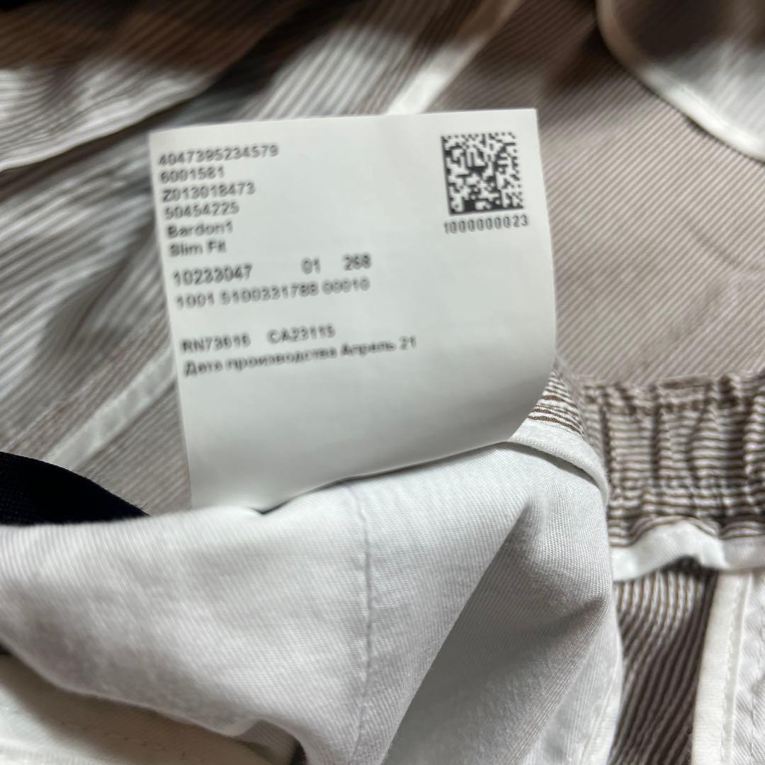 だい極美品 リネンセットアップ シアサッカーHUGO BOSS 春夏