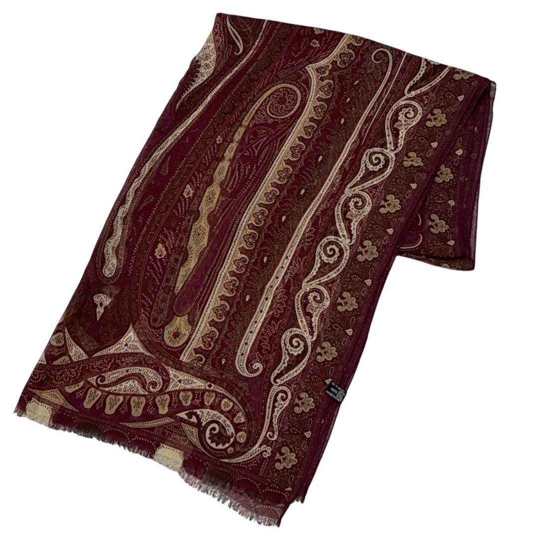 美品★ETRO エトロ シルク100% イタリア 大判ストール スカーフ
