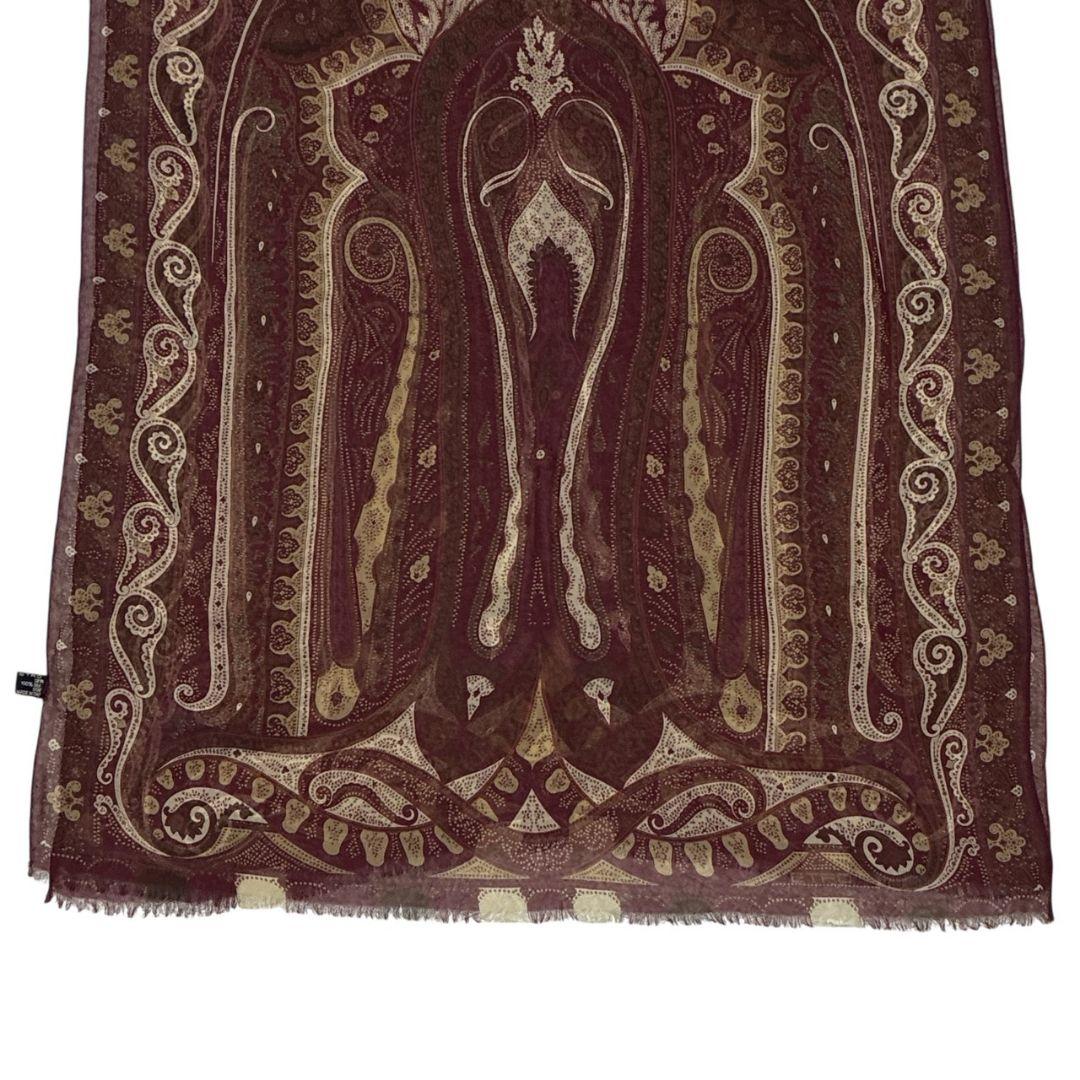 美品★ETRO エトロ シルク100% イタリア 大判ストール スカーフ