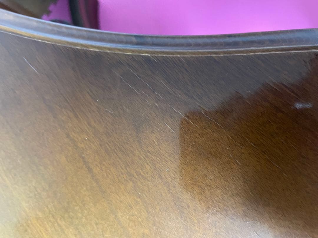 カリモク木製コーナーキャビネット ガラス扉付き