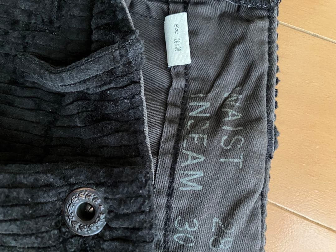 RRL ブラック コーデュロイパンツ