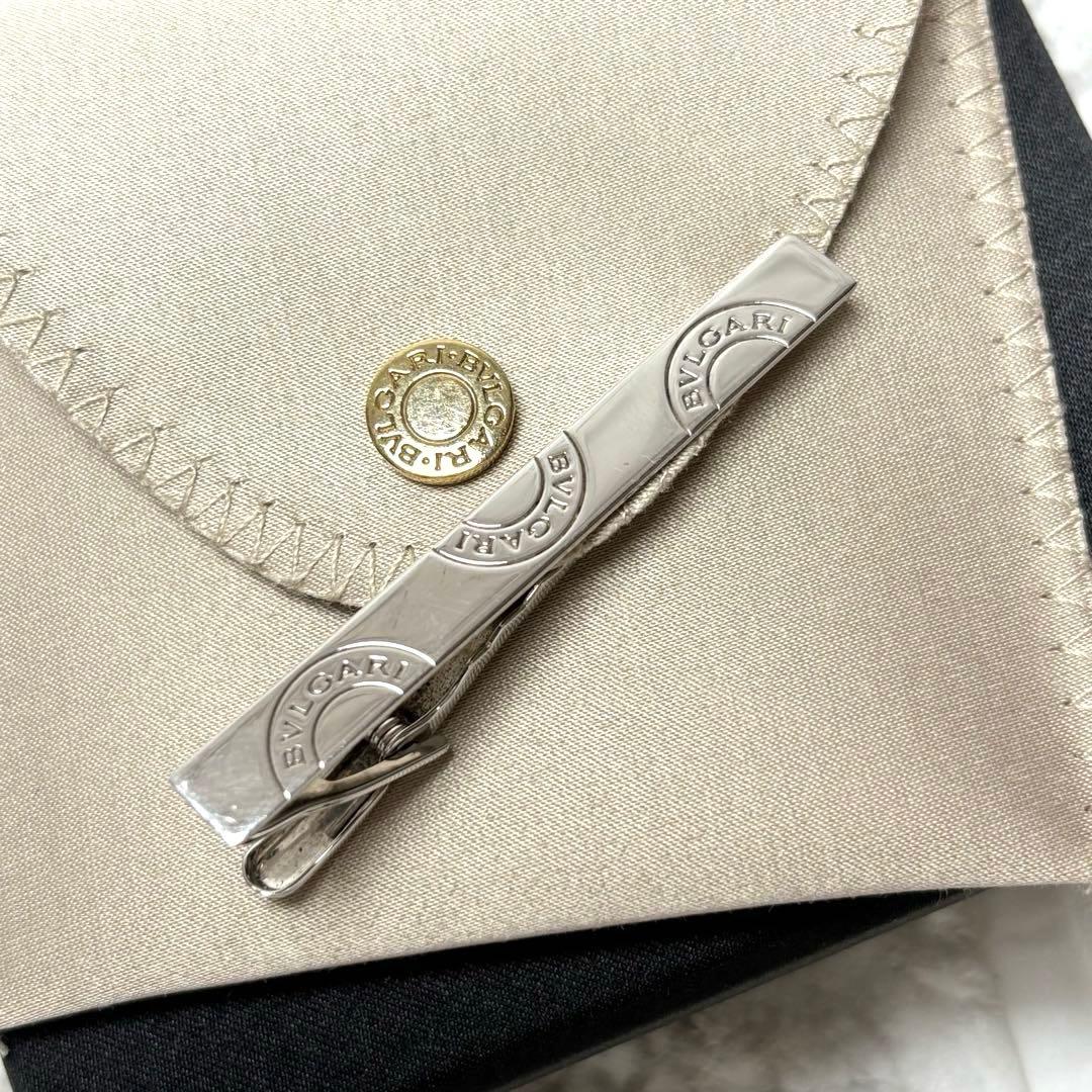 ブルガリ　BVLGARI ネクタイピン シルバー925 スーツ　カフス　シャツ