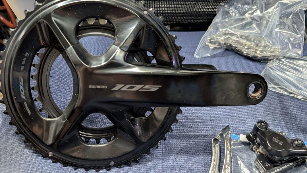 シマノ 105 R7100 油圧ディスクブレーキ12速コンポ　セット新車外し