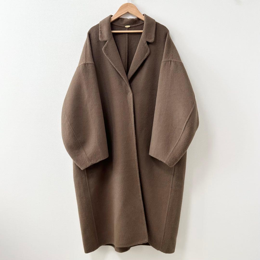 2025AW✨Deuxieme Classe ウールアンゴラ リバーコート　36