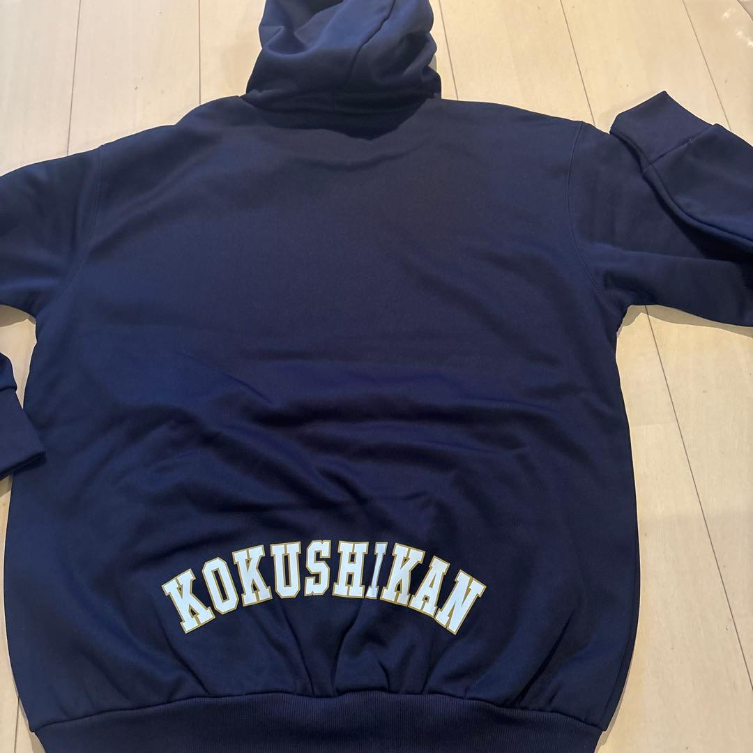 国士舘 ネイビー パーカー Lサイズ