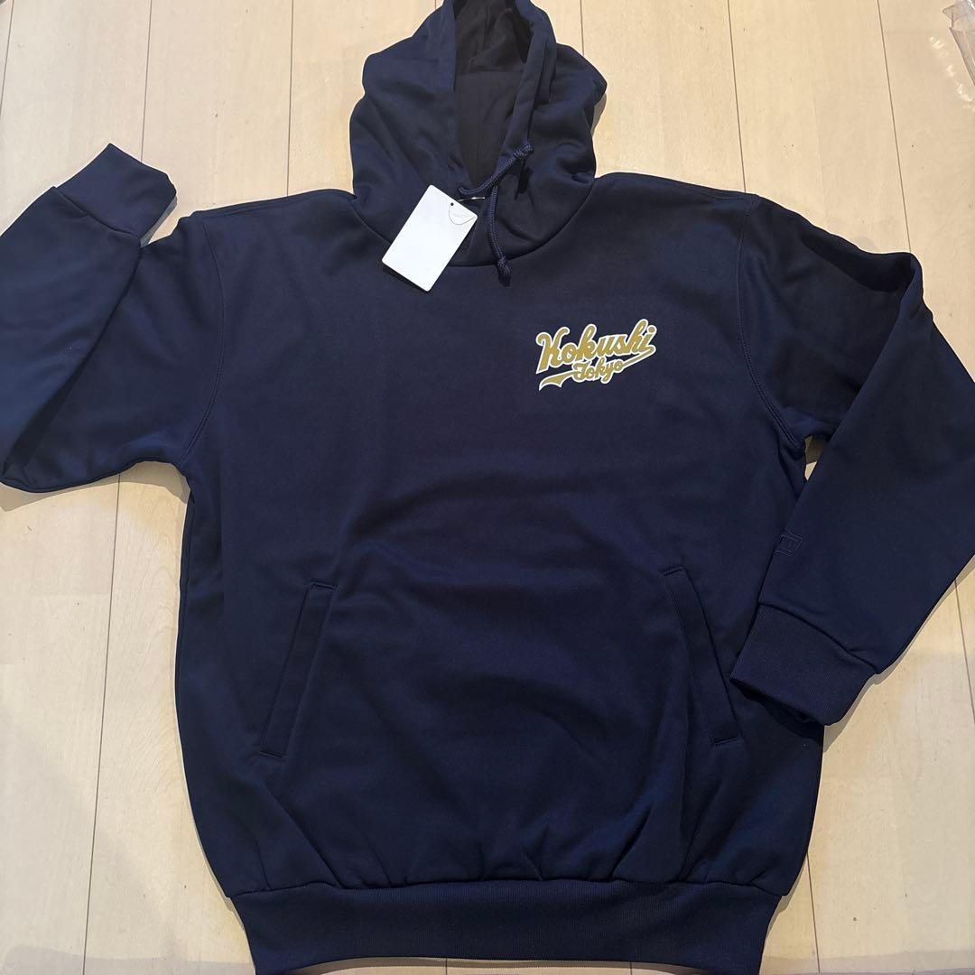 国士舘 ネイビー パーカー Lサイズ