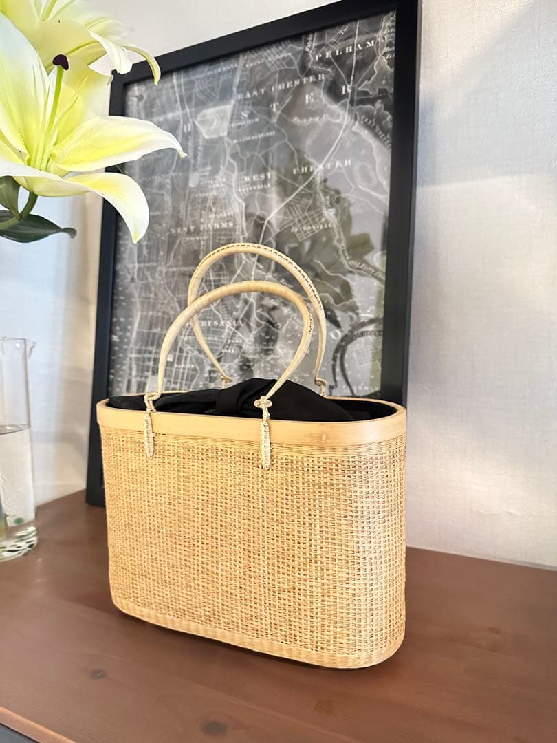 【新品】プラニー　かごバック　タイ王室御用達　プラニー工房　和装　着物　高級　竹