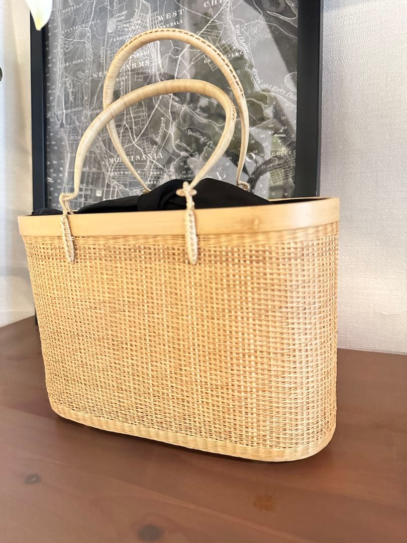 【新品】プラニー　かごバック　タイ王室御用達　プラニー工房　和装　着物　高級　竹