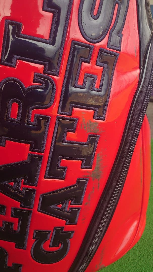 PEARLY GATES ゴルフバッグ 赤黒 星形ロゴ