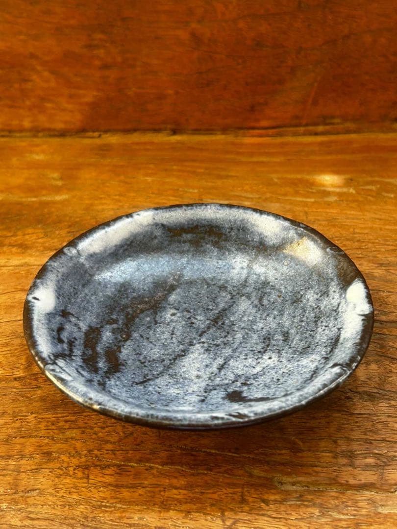 小野哲平　呉須皿　直径11.5㎝