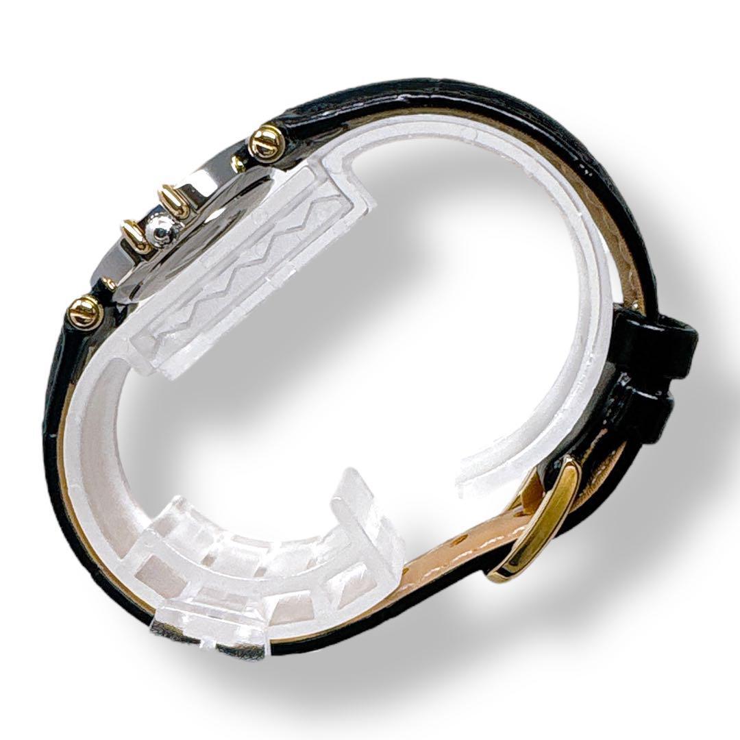 オメガ コンステレーション ミニ K18 革ベルト クォーツ レディース 腕時計