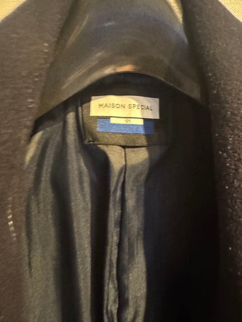 ウールカットオフステッチダブルオーバーコート【MAISON SPECIAL