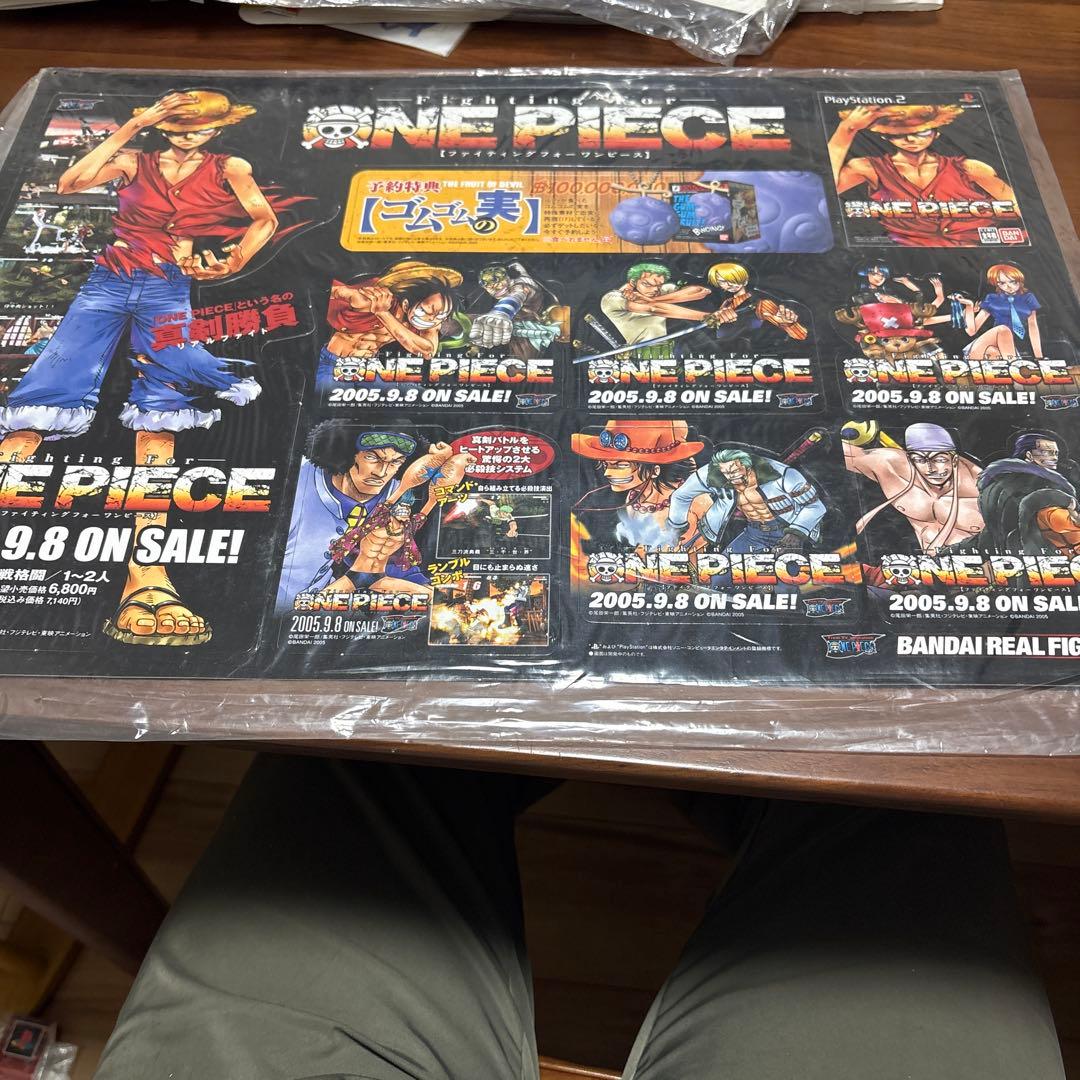 ps2 ワンピース　店頭　販促　ポップ　非売品　 カットアウト
