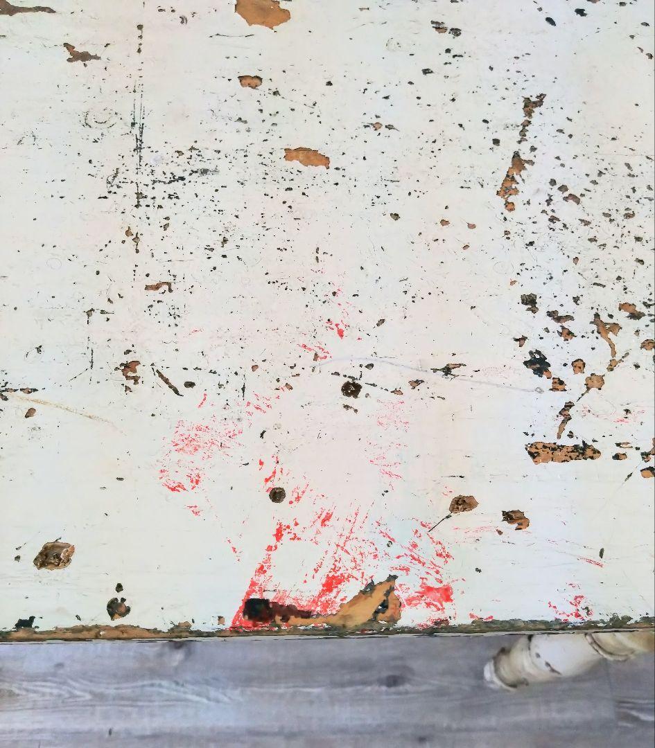 【送料込】フランス　アンティーク　テーブル　ミルクホワイト　机