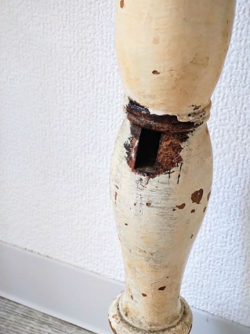 【送料込】フランス　アンティーク　テーブル　ミルクホワイト　机