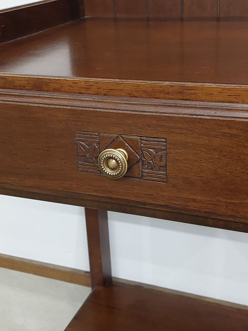 karimoku カリモク 木製 電話台 チェスト引き出し付 オシャレ