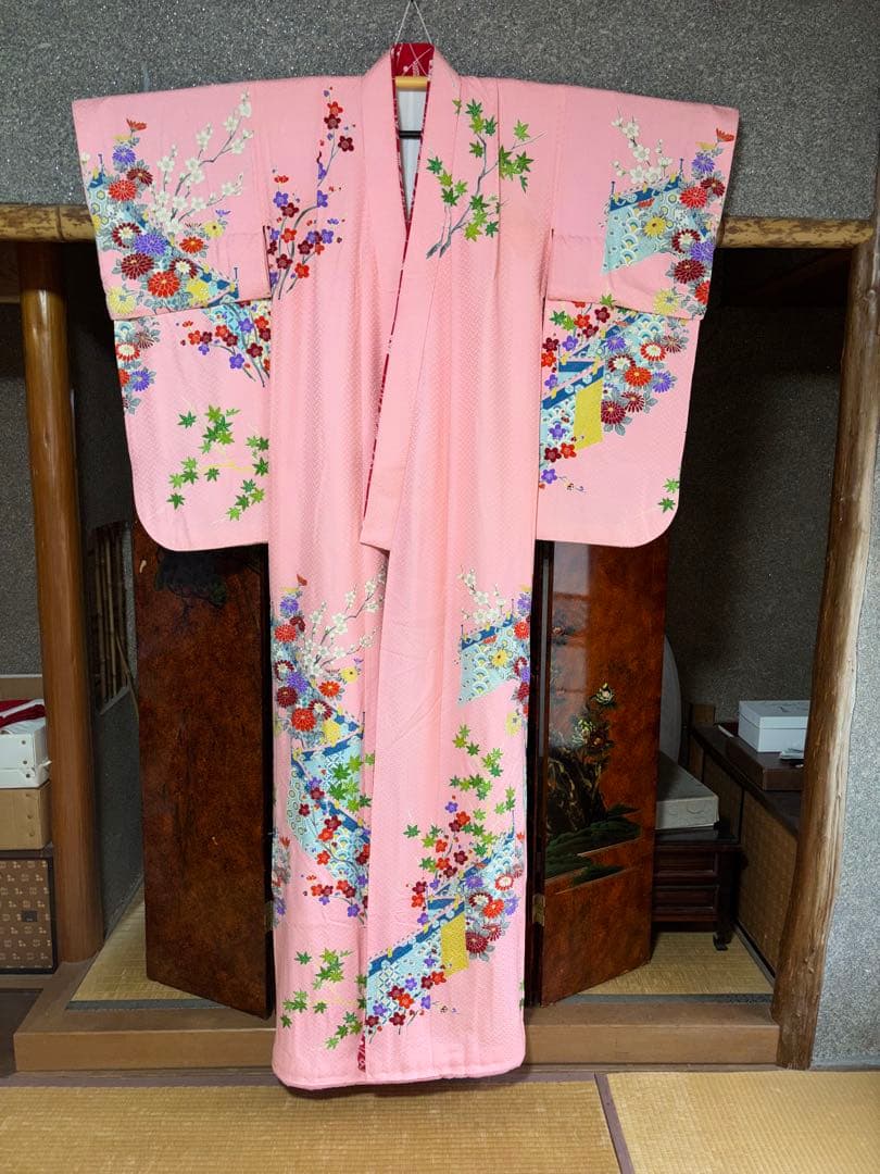 舞妓衣裳・正絹裾引き(舞台用)日舞・お芝居などに