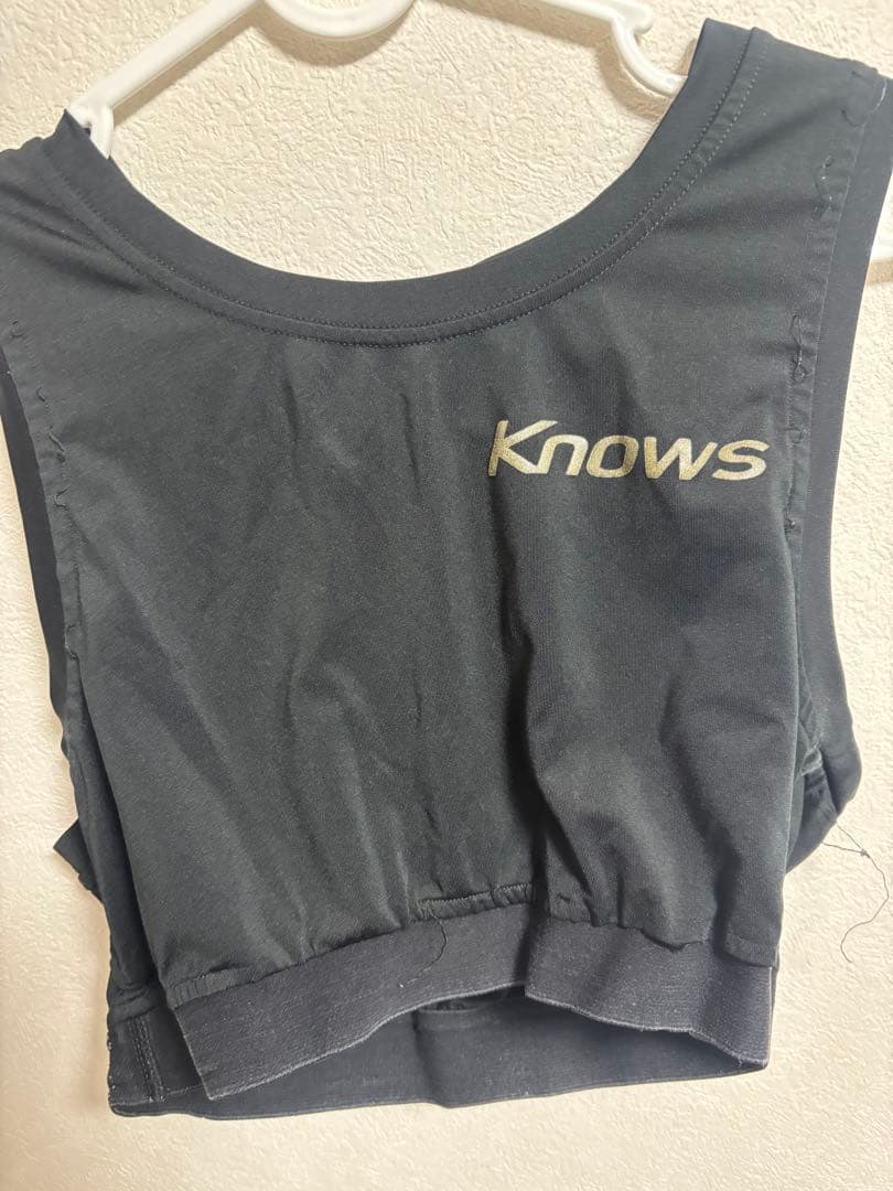 Knows ノースリーブクロップトップ ブラック２着