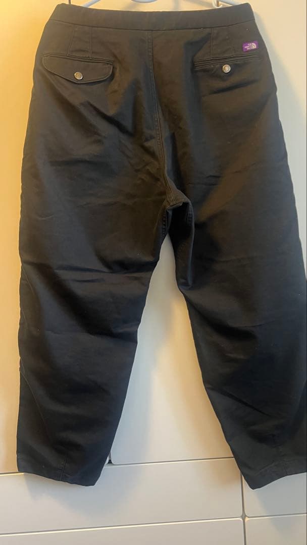 ノースフェイスパープルレーベル　ストレッチツイルワイドテーパードパンツ　32 黒