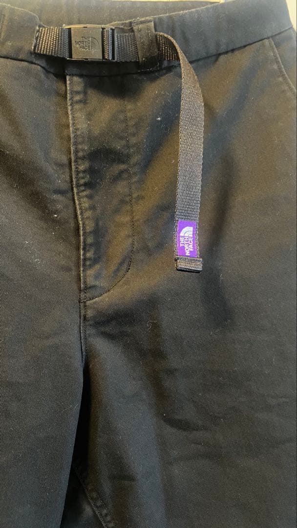 ノースフェイスパープルレーベル　ストレッチツイルワイドテーパードパンツ　32 黒