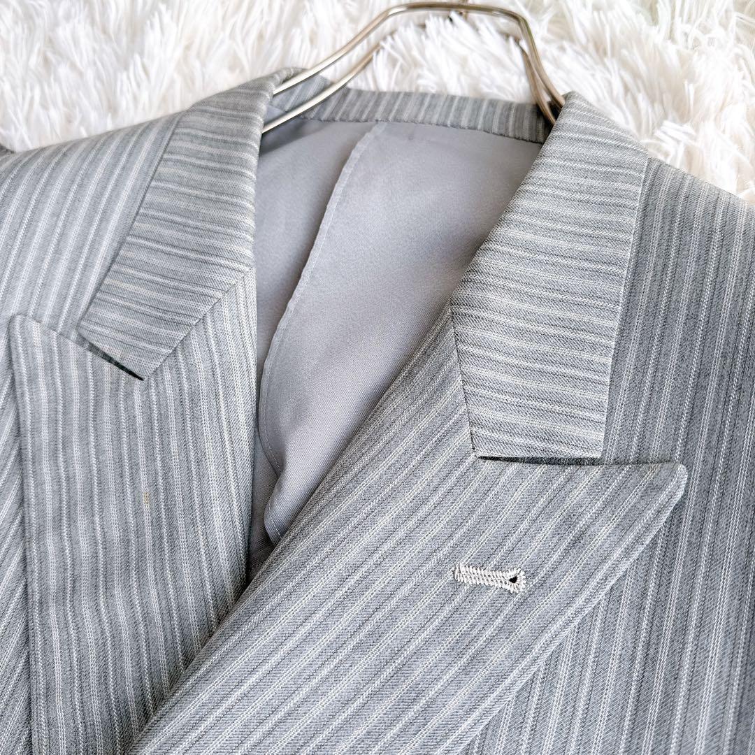 当時物　オールド　YSL イヴサンローラン セットアップ　スーツ　ダブル　グレー