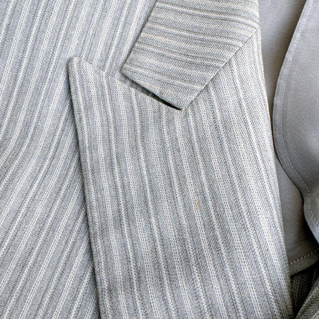 当時物　オールド　YSL イヴサンローラン セットアップ　スーツ　ダブル　グレー