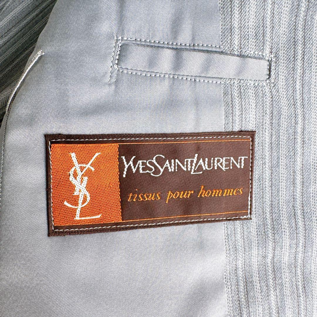 当時物　オールド　YSL イヴサンローラン セットアップ　スーツ　ダブル　グレー