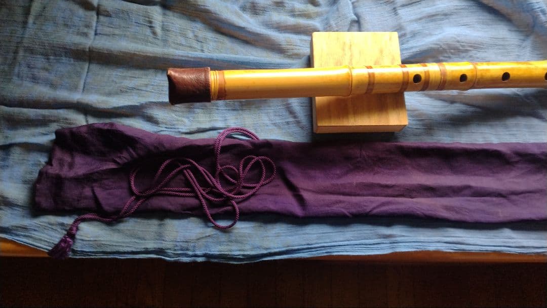 竹製 尺八 本体 一尺九寸