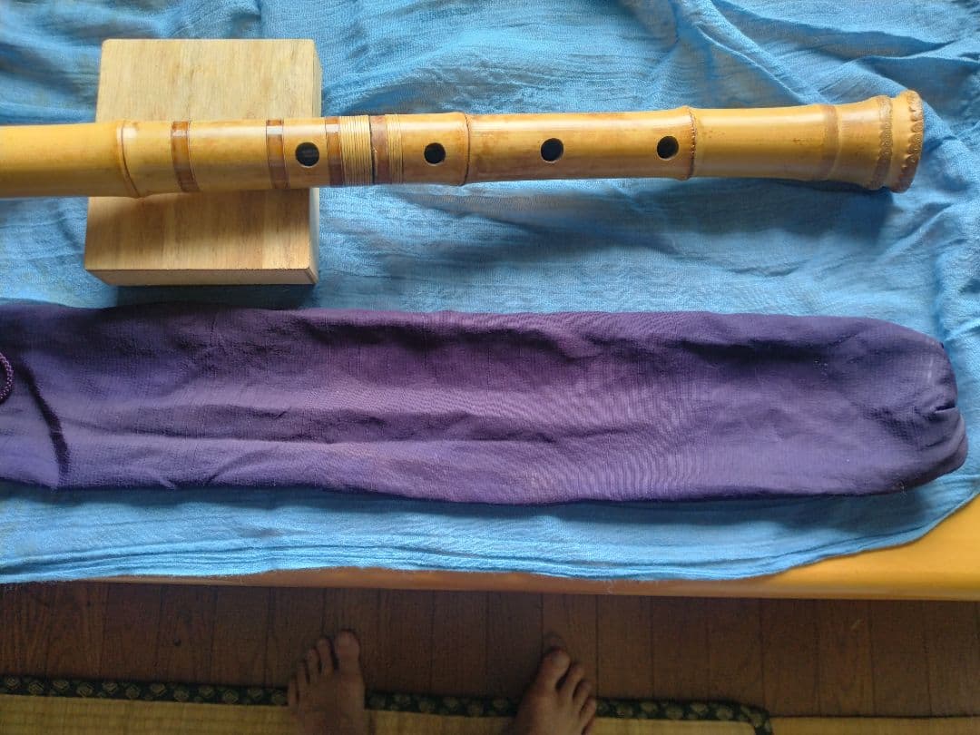 竹製 尺八 本体 一尺九寸