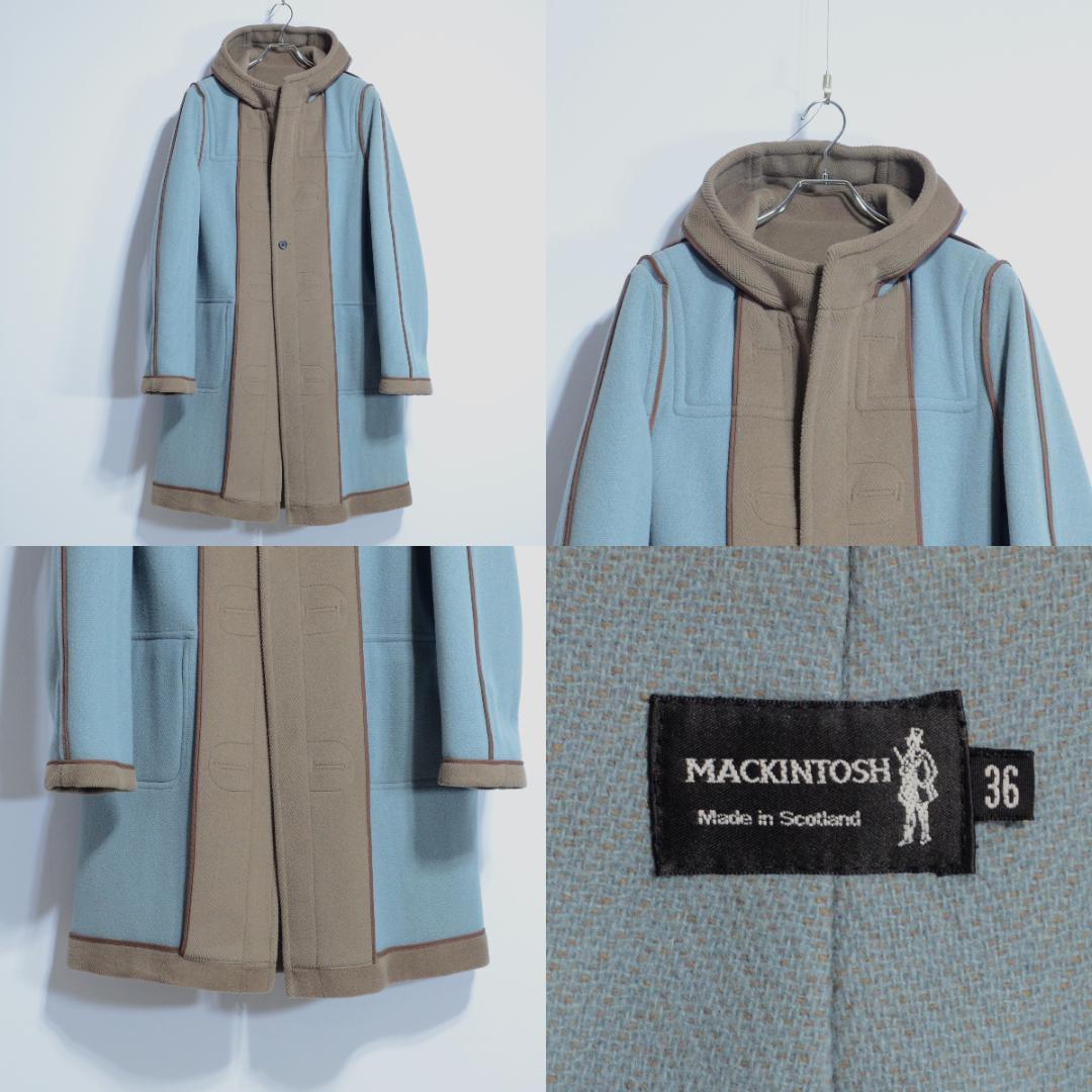 超希少極上品 ムーアブルック マッキントッシュ ダッフルコート トープ 36