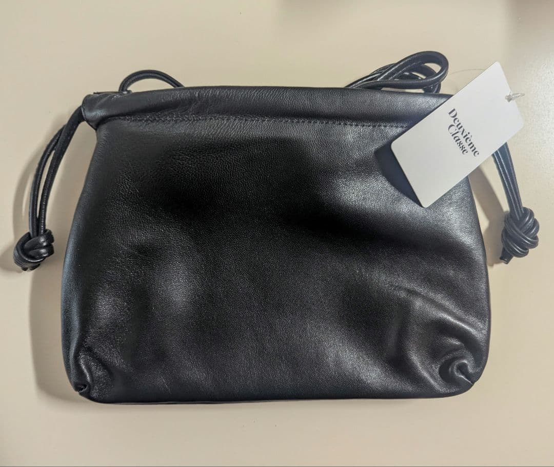 【新品未使用】Deuxieme Classe セルリ レザーポーチ　ブラック