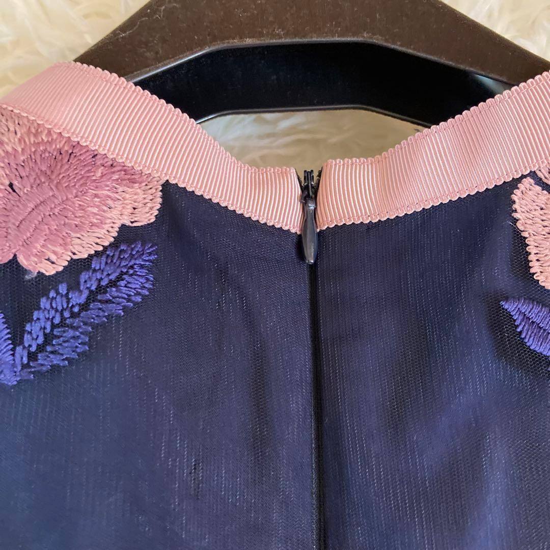 インポート　刺繍　ロングドレス