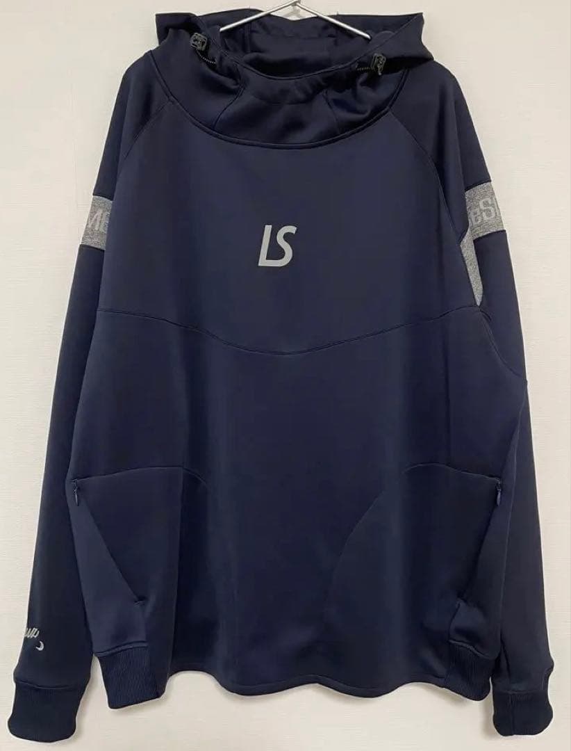 ルースイソンブラ＊シングルフェイスジャージー ドルマンスリーブパーカー ネイビー