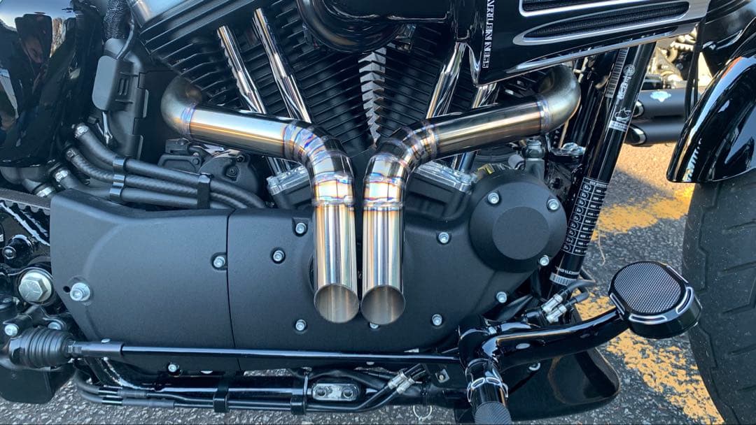 Yパイプマフラー(ハーレーダビットソンスポーツスター)
