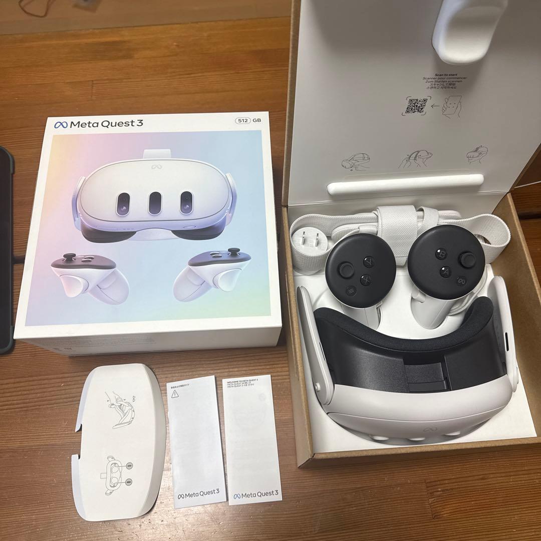 メタクエスト3(512GB)＋Elite ストラップバッテリー付き