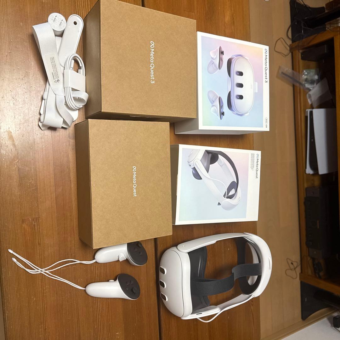 メタクエスト3(512GB)＋Elite ストラップバッテリー付き