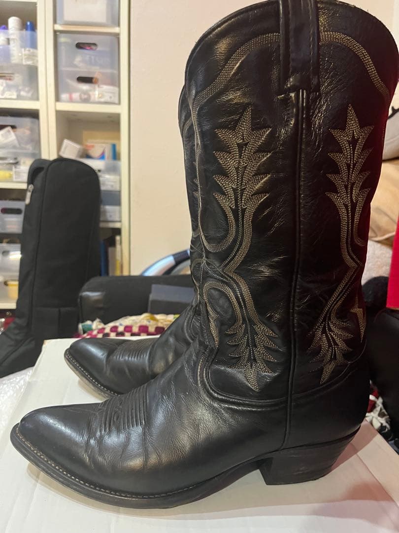 R*A様 トニーラマTony Lama刺繍ウエスタンブーツ91/2