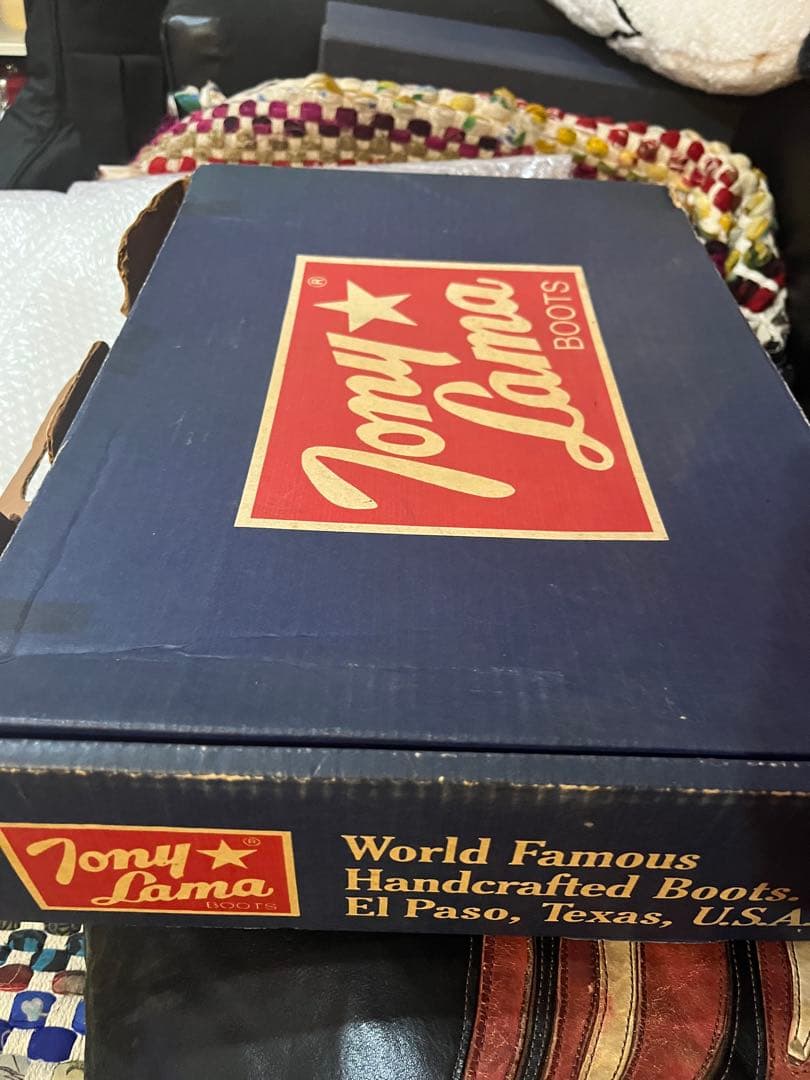 R*A様 トニーラマTony Lama刺繍ウエスタンブーツ91/2