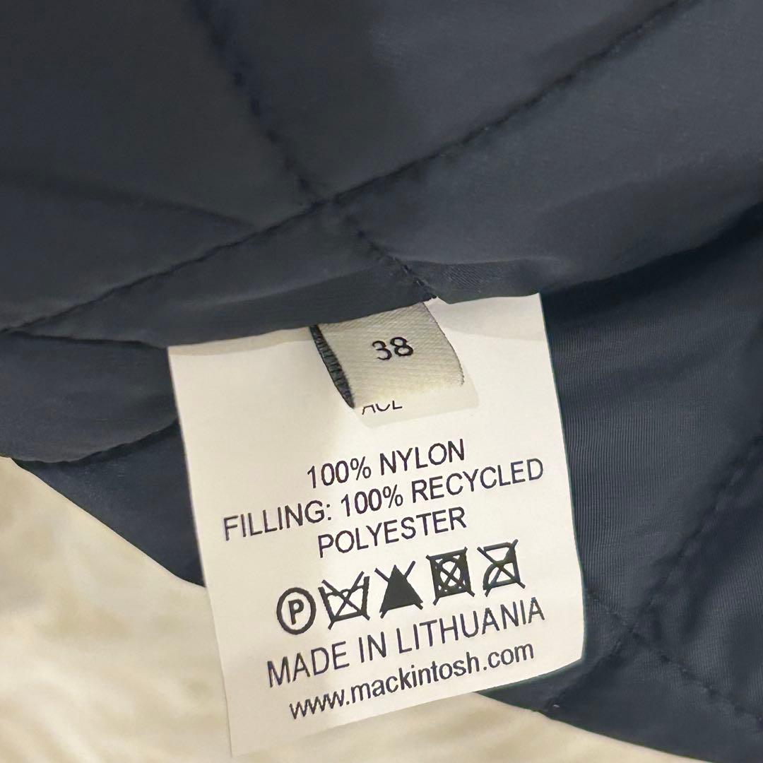 極美品 マッキントッシュ MACKINTOSH ベスト キルティング 38 中綿