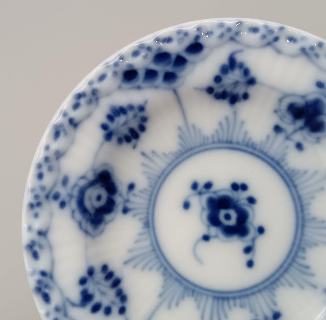 ロイヤルコペンハーゲン ブルーフルーテッド ミニプレート バタープレート 3点