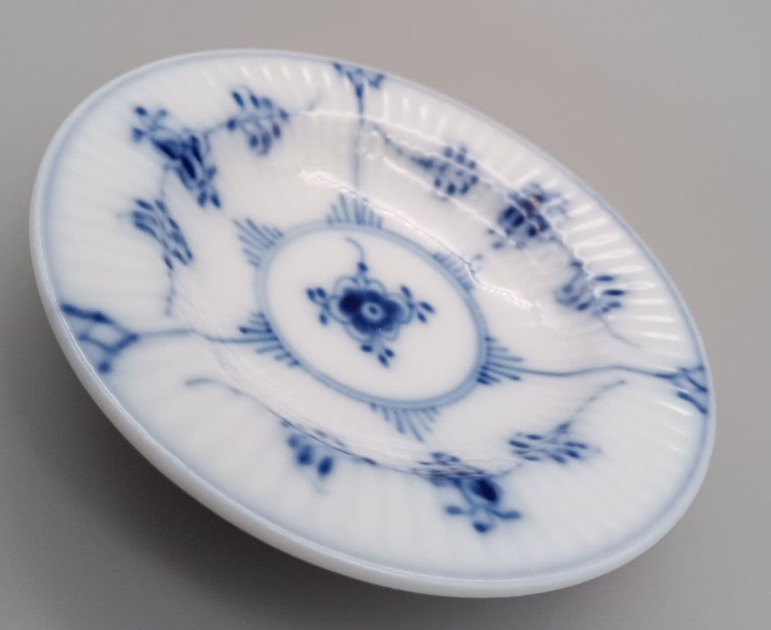 ロイヤルコペンハーゲン ブルーフルーテッド ミニプレート バタープレート 3点