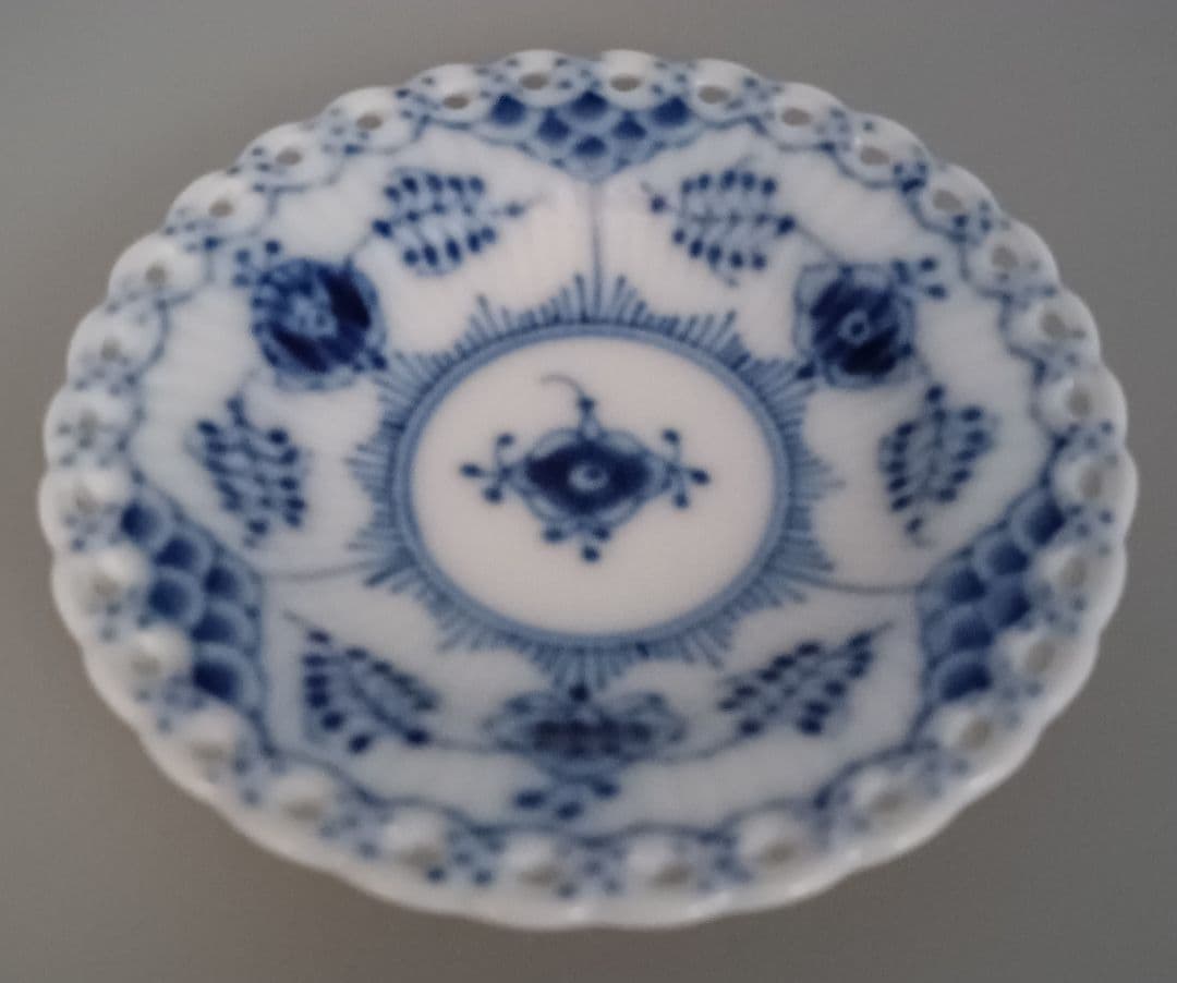 ロイヤルコペンハーゲン ブルーフルーテッド ミニプレート バタープレート 3点