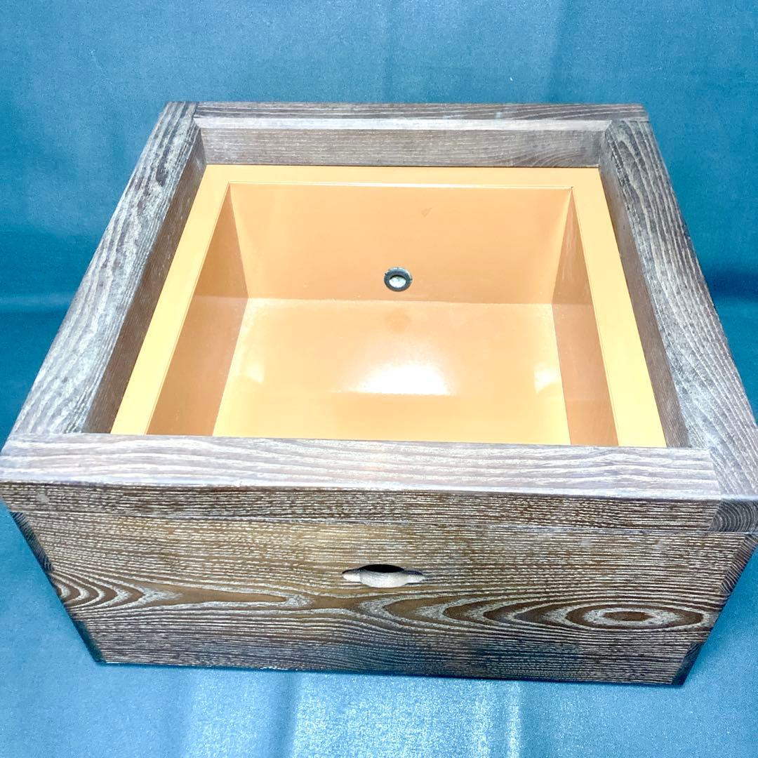 【美品✨】桑 置炉 炉壇 コード穴 紙箱 茶道 お茶
