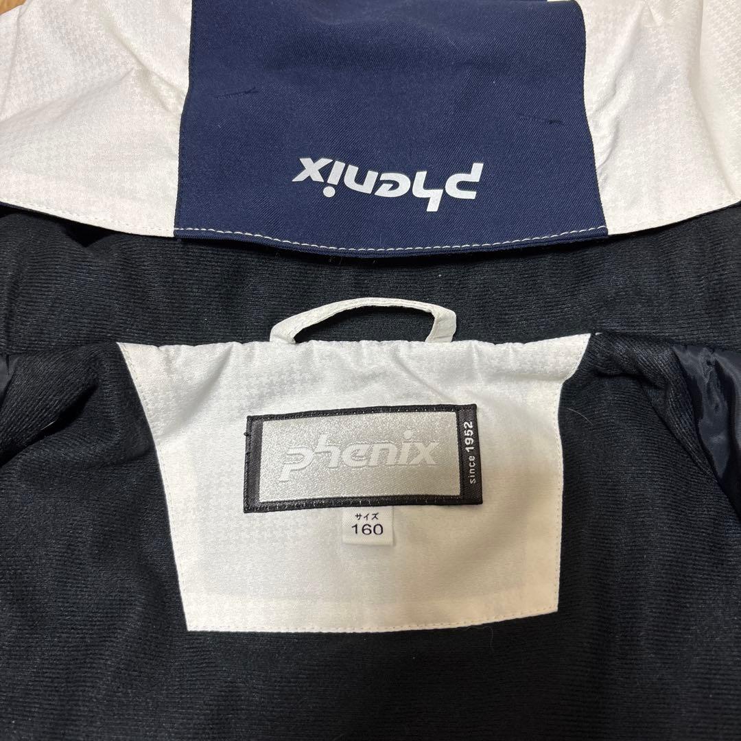 Phenix スキーウェア ホワイト/ネイビー　サイズ160(145〜165)