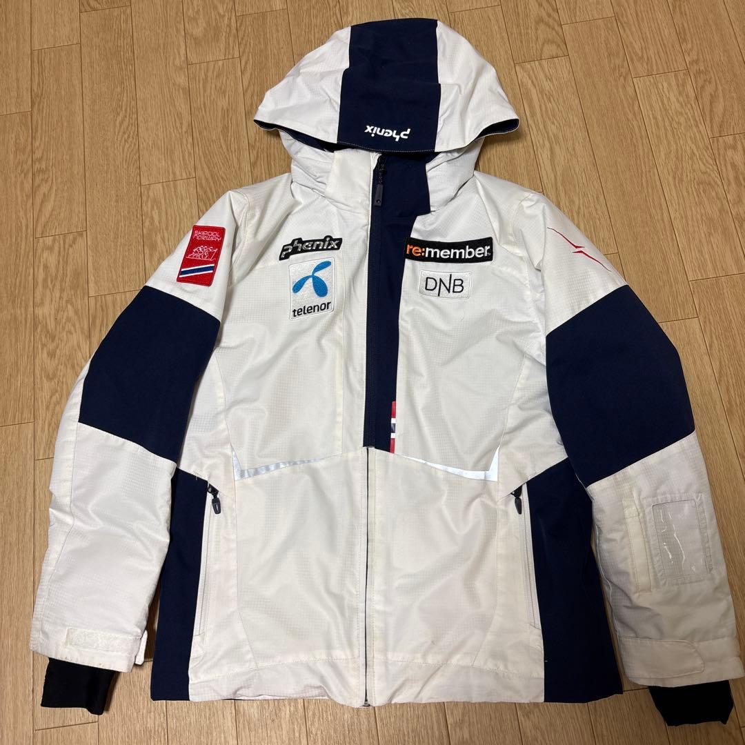 Phenix スキーウェア ホワイト/ネイビー　サイズ160(145〜165)