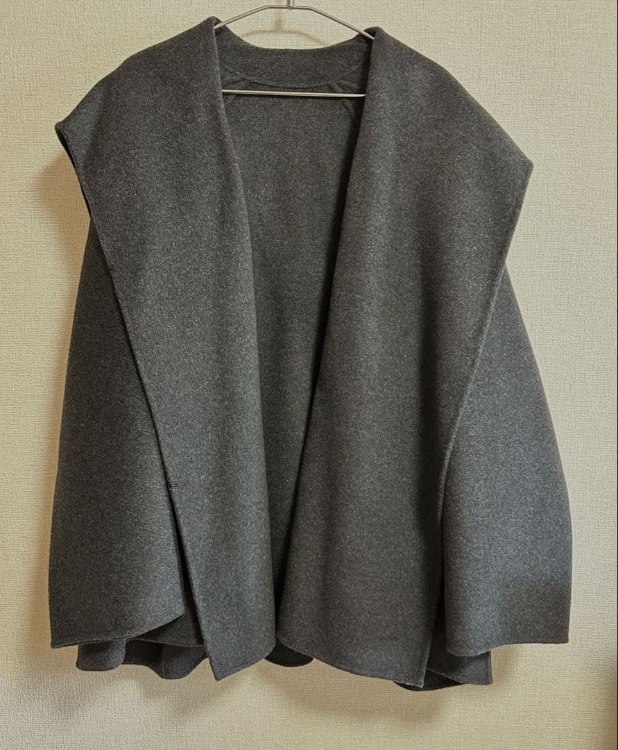 Plage ハミルトン DRAPE MIDDLE コート 38 グレーA