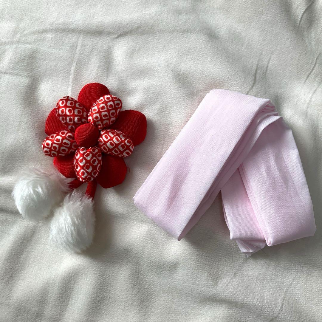 七五三 3歳 正絹 着物 セット　ひな祭り　お正月　お祝い着　被布　和装　結婚式