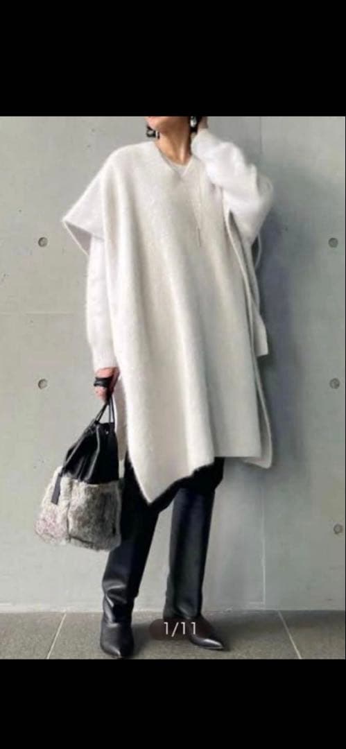 1er Arrondissement ラクーンポンチョ　ダークグレー