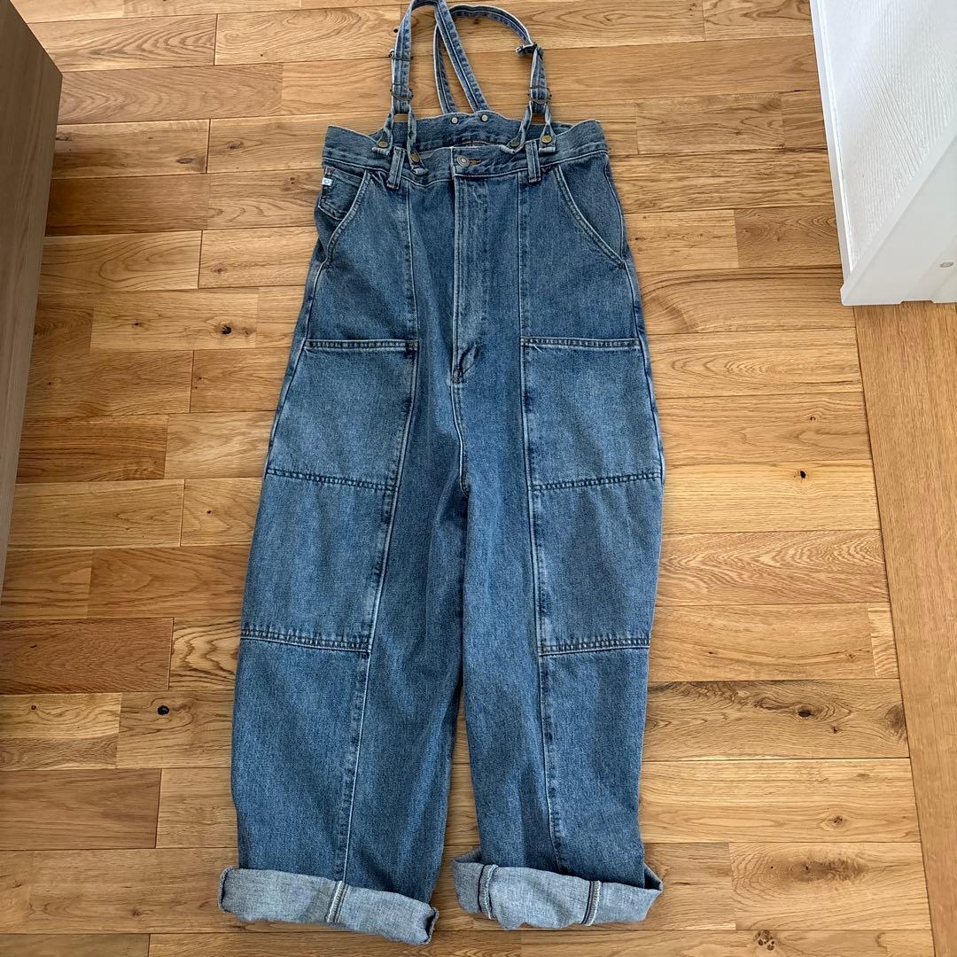 N*M様 something デニムサロペット 調整可能ストラップ